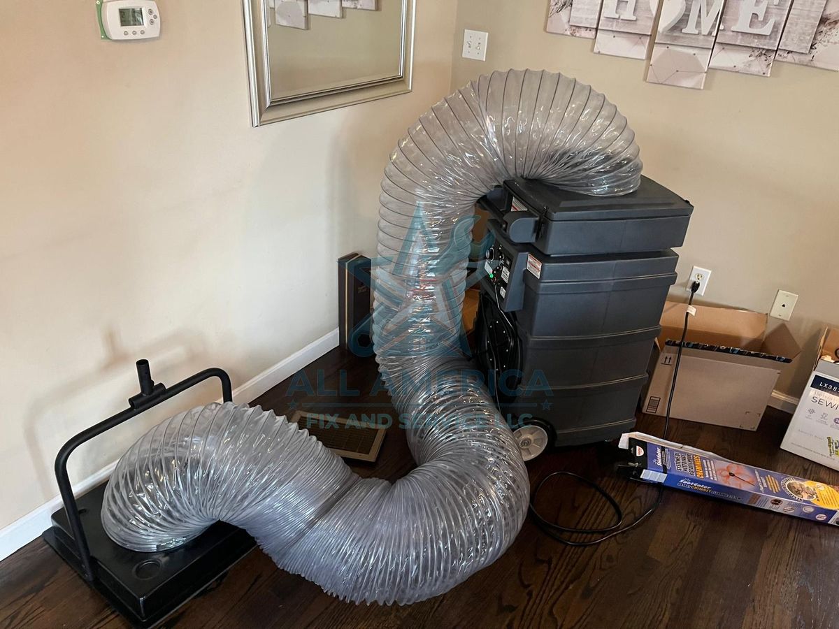 Duct interior after cleaning, Florida