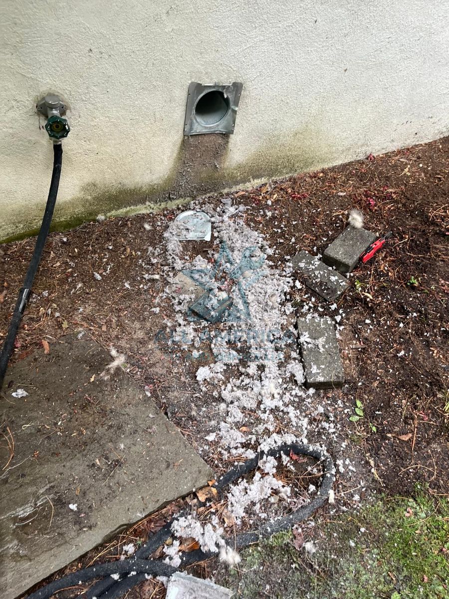 Duct system cleaning in progress, Florida