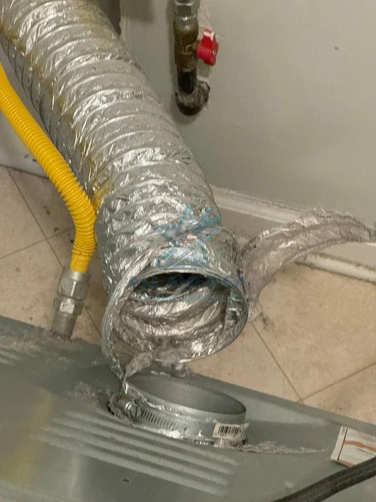 Air duct cleaning on a job in Florida