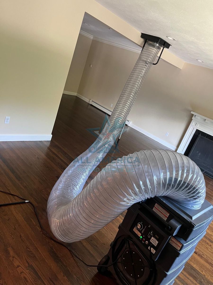 Return duct cleaned during a service in Florida