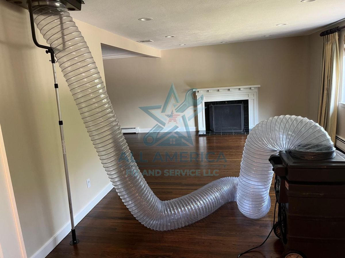 Supply register cleaned during a duct service