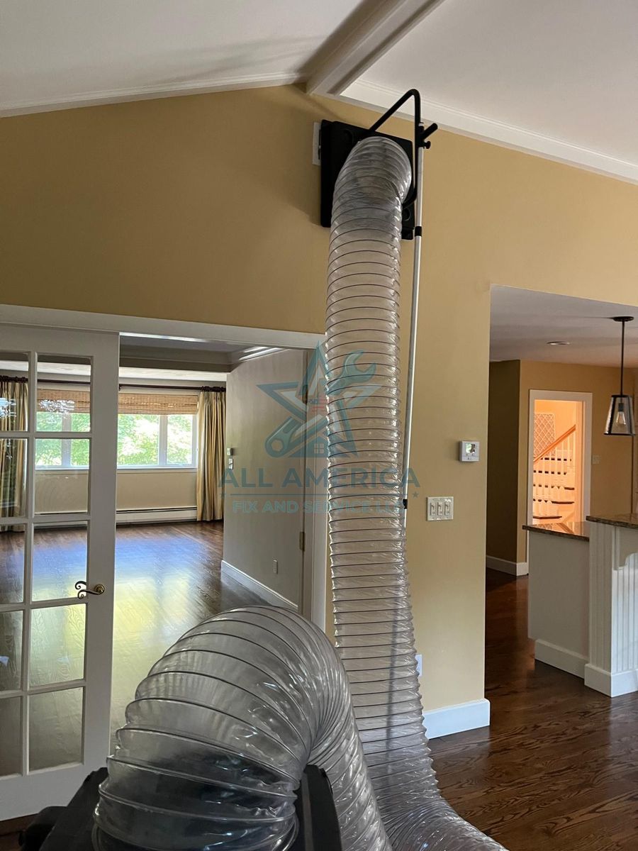 Flexible duct run cleaned, Florida