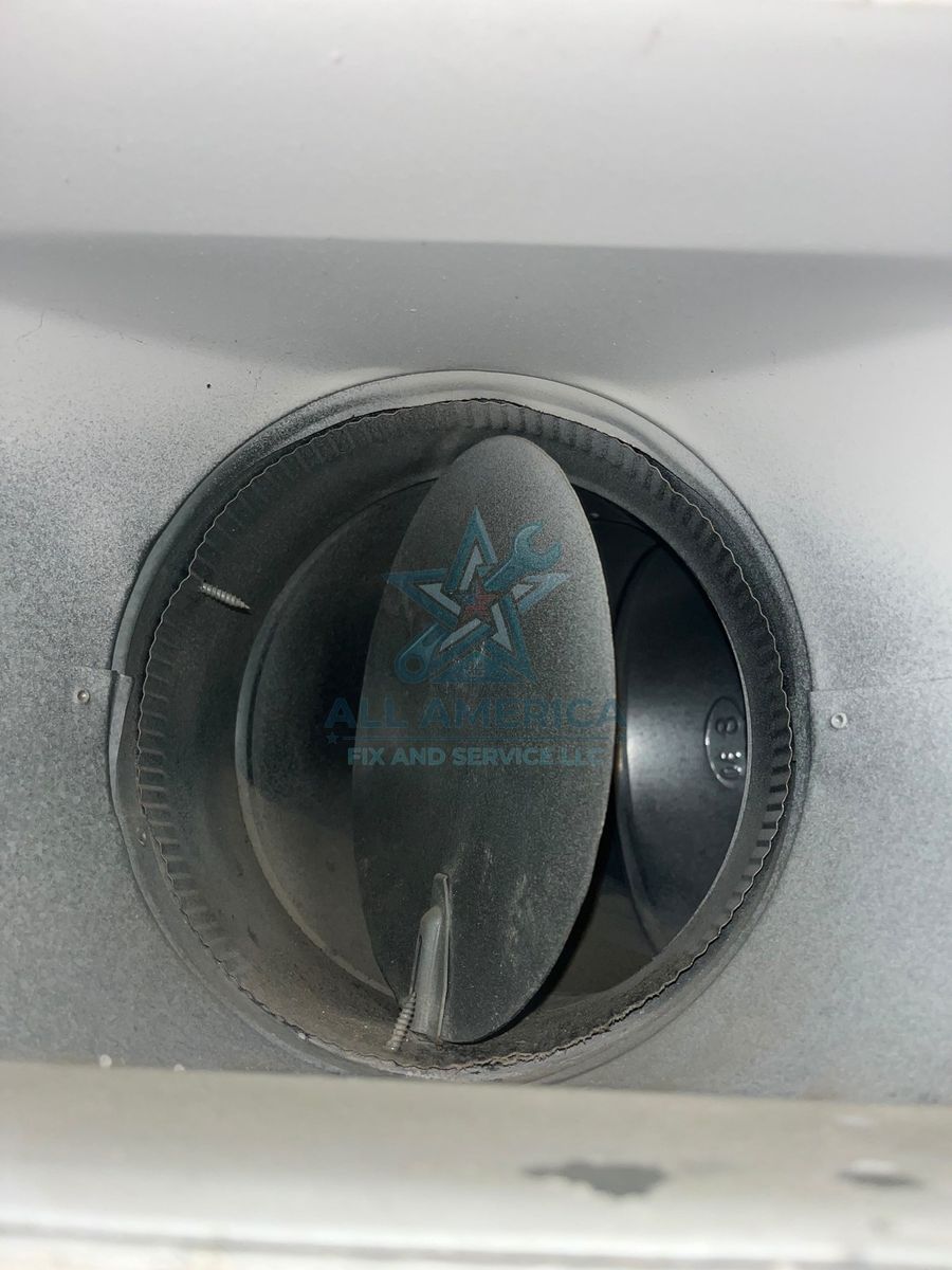 Duct system cleaning in progress, Florida
